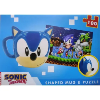 Dárková kazeta - Sonic The Hedgehod (3D hrnek, Puzzle)