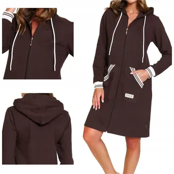 Dámský župan Župan Mikina Doctor Nap 4508 Hnědá XL / 42 Hnědý