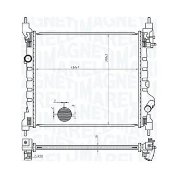 Motor automobilu Chladič, chlazení motoru MAGNETI MARELLI 350213178800