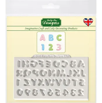 Forma na odlévání KATY SUE - silikonová forma - Abeceda a čísla