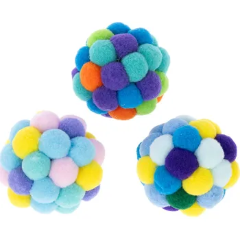 Hračka pro kočku TIAKI bambulky pro kočky 3-pack