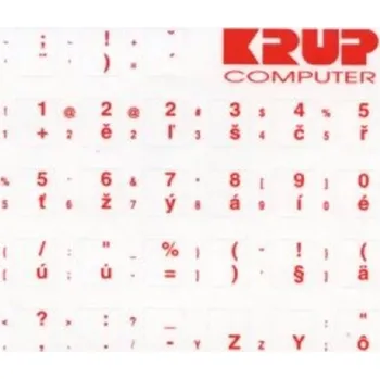 Klávesnice Polepky na klávesnici bílé, čeština 21090018