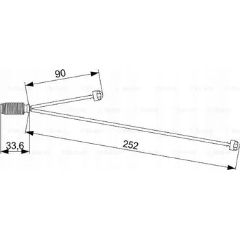 Brzdová destička Bosch 1 987 473 558 Kontakt pro indikaci opotřebení brzdových destiček