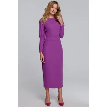 Dámské šaty Klasické midi koktejlové šaty Makover , velikost S