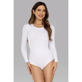 Body Bavlněné body s dlouhým rukávem Julia bílé L