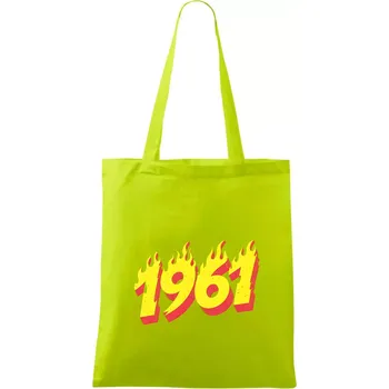 Narozeniny v ohni 1961 - Taška bavlněná - 42 x 38 cm ( Limetková )