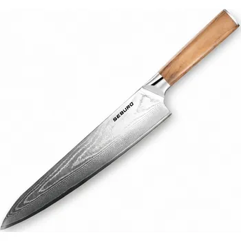 Kuchyňský nůž Šéfkuchařský nůž Seburo HOKORI Damascus, 25 cm