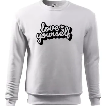 Pánská mikina Love Yourself - Mikina Essential pánská - 3XL ( Bílá )