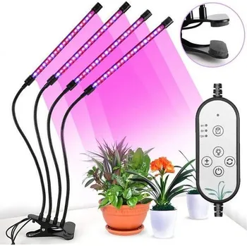 Osvětlení pro růst rostliny LED SVÍTIDLO GROW PRO PĚSTOVÁNÍ ROSTLIN | 4 RAMENA