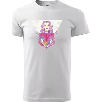 Pánské tričko Pride múza - Triko extra velké (5-8XL) - 6XL ( Bílá )