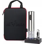 Elektrický otvírák na víno Divinto Silver Twister Deluxe stříbrný
