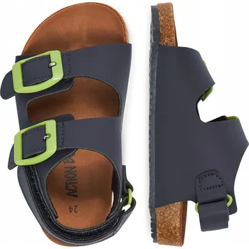 Chlapecké sandály ACTION BOY dětské sandály textilní modré velikost 26