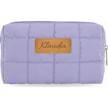 Kosmetická taška Kosmetická taštička Solier Kosmetyczka pikowana fiolet fialová