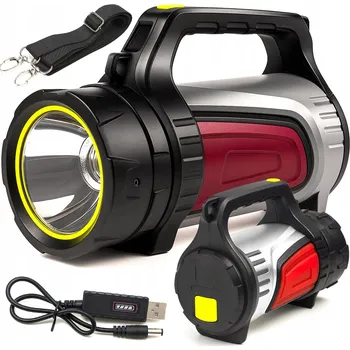 AKUMULÁTOROVÁ LED SVÍTILNA REFLEKTOR POWERBANK SILNÁ