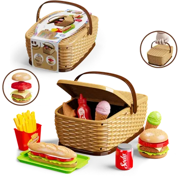 Dětská kuchyňka Dětský piknikový košík - Burger set
