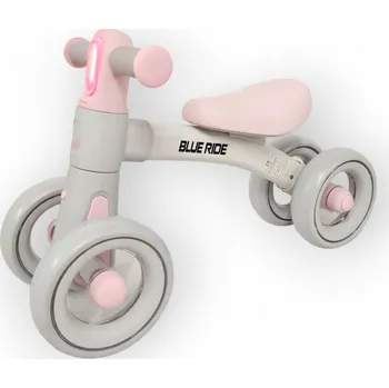 Dětské vozidlo Odrážedlo Ari pro jednoleté dítě, odrážedlo lampa, šedá, růžová