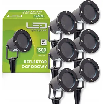 Venkovní osvětlení Zápichové svítidlo Elektrosalon černé 6 ks GU10 IP65