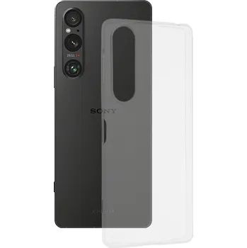 Pouzdro na mobilní telefon Techsuit - čirý silikon - Sony Xperia 1 V - průhledný