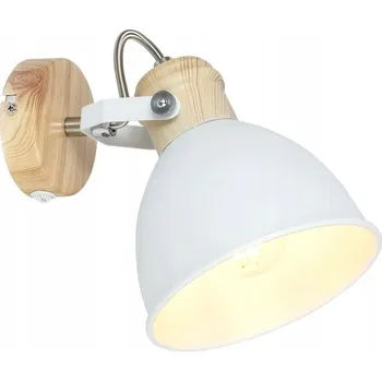 Nástěnný reflektor kulatý Globo bílý