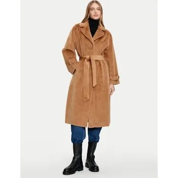 Dámský kabát Dixie dámský kabát hnědý klasický bez kapuce velikost M