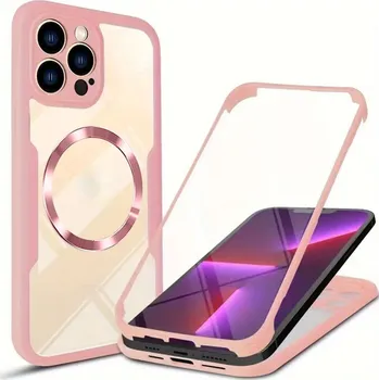 Pouzdro na mobilní telefon Techsuit - ColorVerse 360 MagSafe Series + ochrana displeje - iPhone 13 Pro Max - růžová