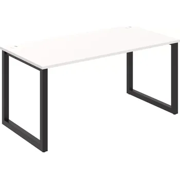 Psací stůl Kancelářský stůl US O 1600 - BÍLÁ , ČERNÁ