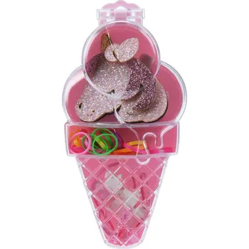 Sada sponek a gumiček do vlasů s jednorožcem