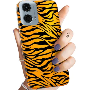 Pouzdro na mobilní telefon Zadní Kryt Hello Case pro MOTOROLA MOTO G24 / MOTO G04 oranžový