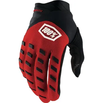 Moto rukavice Rukavice airmatic, 100% - usa (červená/černá, vel. l)