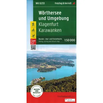 WORTHERSEE I OKOLICE mapa 1:50 000 FREYTAG & BERNDT 2023 Kolektiv autorů