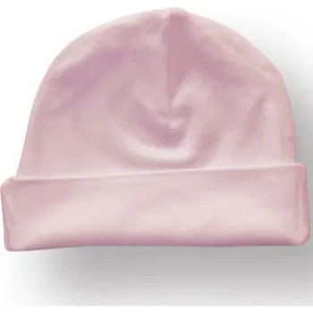 Kojenecká čepice Link Kids Wear Kojenecká bavlněná čepice X944 Babypink one size