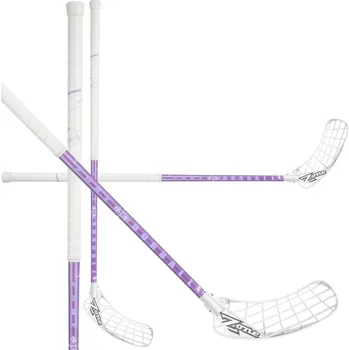 Florbalová hůl Zone floorball HYPER AIR Light 30 white/icepurple Florbalová hokejka bílá / fialová, Pravá (pravá ruka dole), 87cm (=97cm)