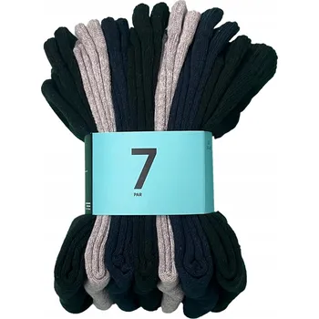 7 PÁRŮ PÁNSKÉ PONOŽKY NÁMOŘNICKÁ MODRÁ ČERNÁ ŠEDÁ *43-46