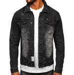 Pánská černá džínová bunda MJ525N DENLEY_S