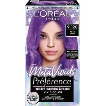 Barva na vlasy Barva Loreal Preference MetaVivids č. 9.120 Šeříková