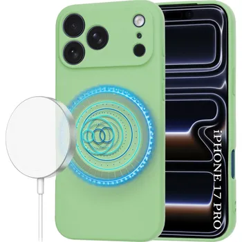 Pouzdro na mobilní telefon Techsuit - SoftFlex MagSafe - iPhone 17 Pro - mátově zelená