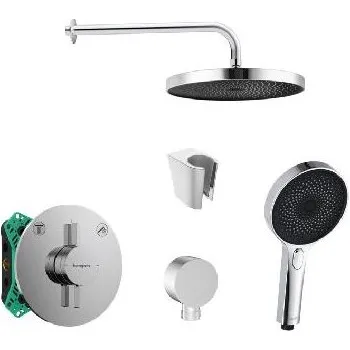 Sprchový set SANITINO - Sprchový set s baterií a tělesem pod omítku hansgrohe, příslušenství kielle, chrom SANI21HKK000