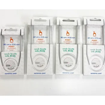 Nástroj na niť a příze Kruhové jehlice Pony Classic 40 cm Velikost jehlic: 2 mm