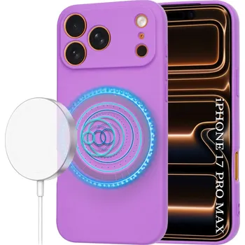 Pouzdro na mobilní telefon Techsuit - SoftFlex MagSafe - iPhone 17 Pro Max - fialový