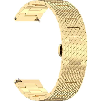 Řemínek na hodinky Techsuit - Řemínek na hodinky 20 mm (W052) - Samsung Galaxy Watch 4/5/Active 2, Huawei Watch GT 3 (42 mm)/GT 3 Pro (43 mm) - zlatý