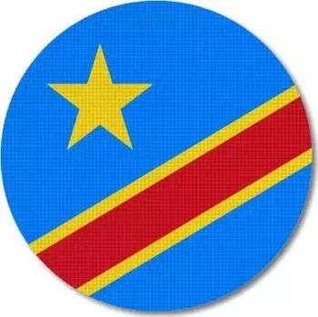 Vlajka Pelisport Konžská vlajka kulatá ø 45 mm