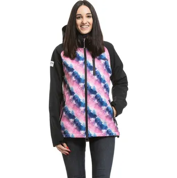 Dámská bunda Meatfly dámská softshell bunda Zaja Black / Bubbles | Černá | Velikost S