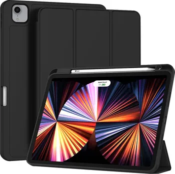 Techsuit - Flex Trifold (s držákem na tužku) - iPad Pro 11 (2018 / 2020 / 2021 / 2022) - černý