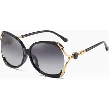 Sluneční brýle Techsuit - Sluneční brýle polarizační (1722) - pro ženy s UV ochranou, PC - černá / šedá