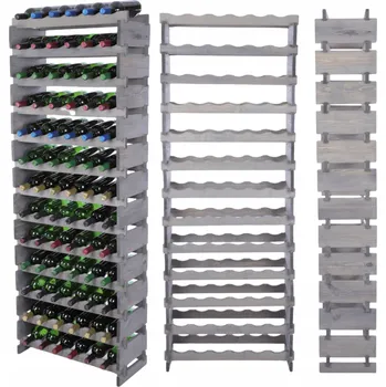 Stojan na víno Stojan na láhve modulární regál na víno 13x6 lahví POLSKÝ EKO BEZ NÁŘADÍ