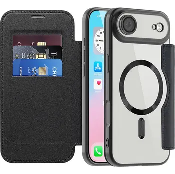 Pouzdro na mobilní telefon Techsuit - Pouzdro SmartMag Book - iPhone 17 Air - černé