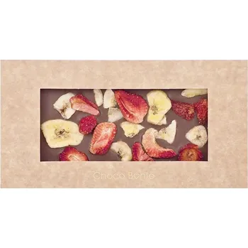 Čokoláda Čokoláda mléčná s banánem a jahodami