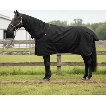 Sport vidaXL Deka pro koně Tmavě zelená a černá 115 cm Polyester [42013171]