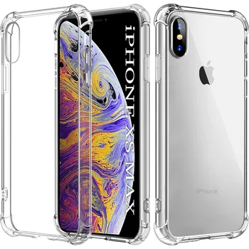 Techsuit - nárazuvzdorný čirý silikon - iPhone XS Max - čirý