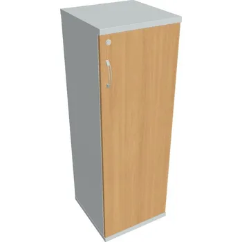 Policová skříň Skříň dveřová SZ 3 40 01 P (dolní pravá) Zámek jednoduchý - BUK , ŠEDÁ